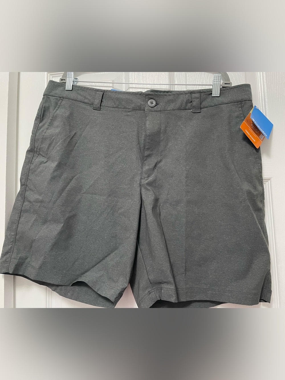 Columbia Men's Charcoal Grey Flat Front Shorts